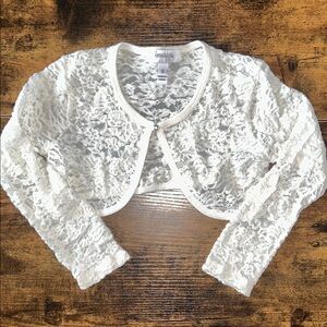 Speechless Ivory Lace Knit Top